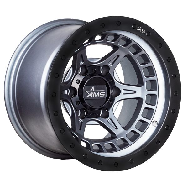 Llantas Aro 15X10 6X139 7 Et 44 Ams Matte Gun Matte Black River Qc660