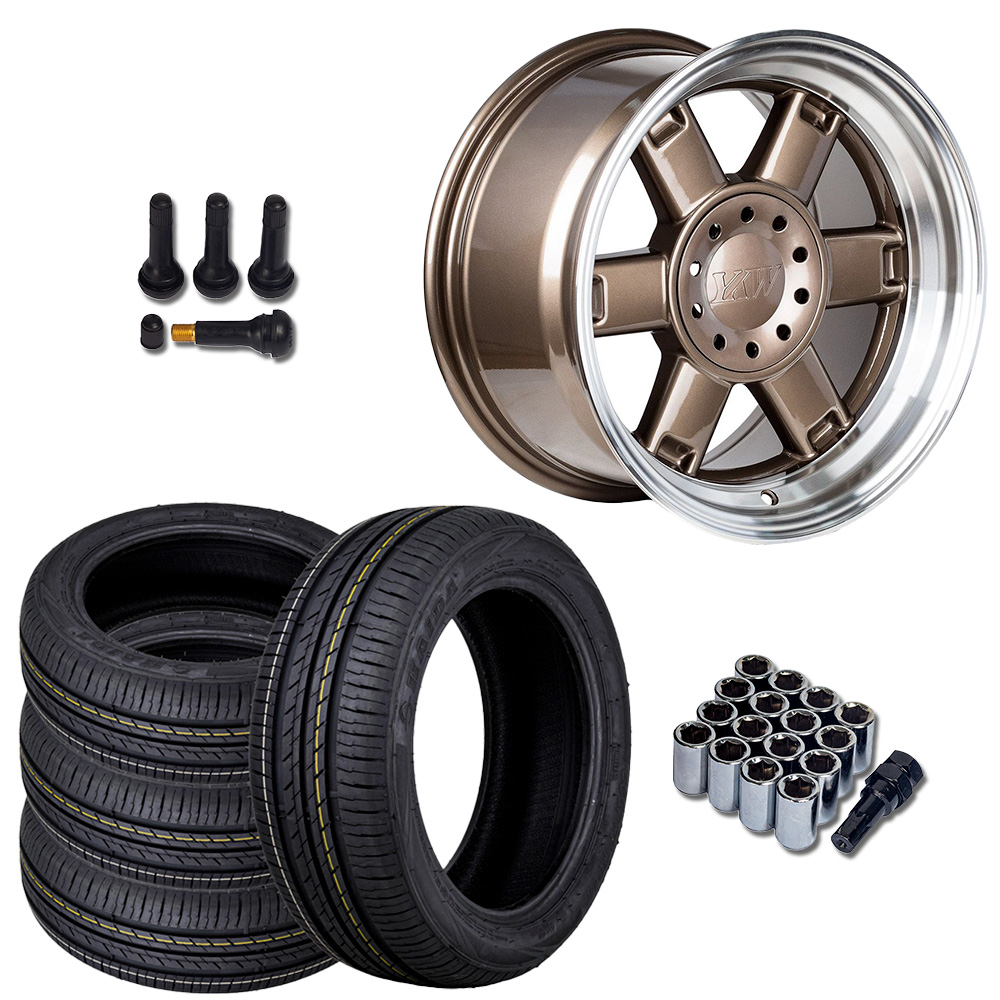 Pack Aro 15 15X8 25 4X100 4X114 3 Et10 Ykw 195 50r15 82V HAIDA Venta