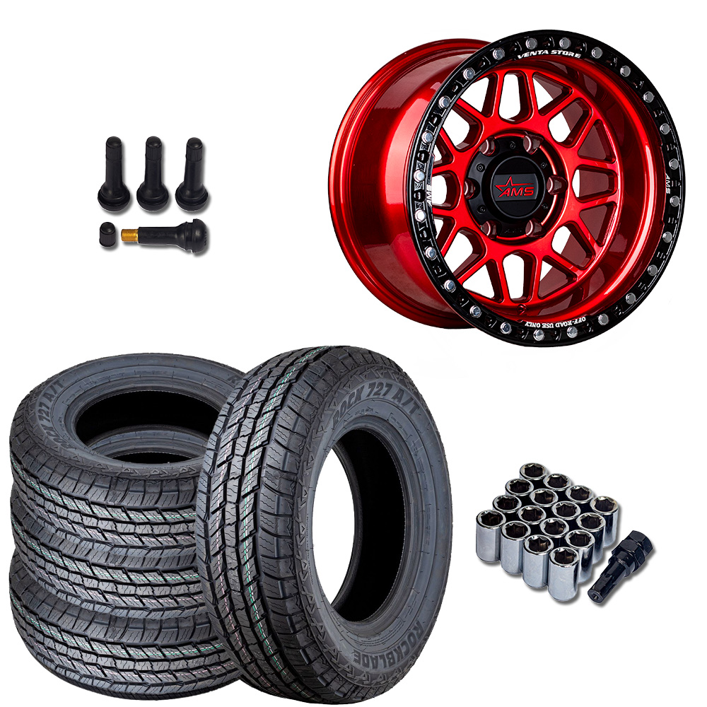 Pack Aro X X Et Ams Rojo Brillante Off Road R