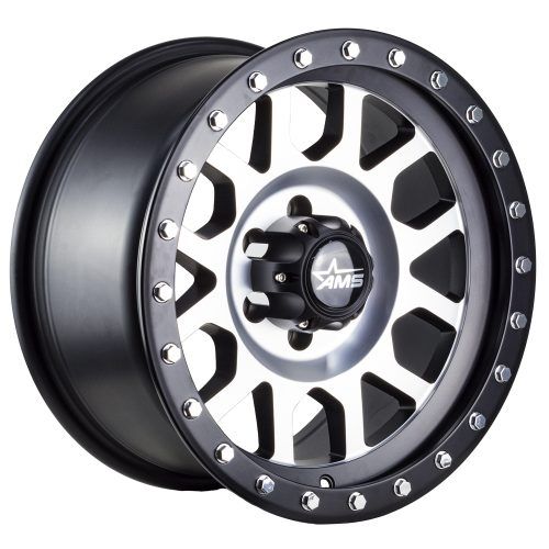 Llantas Aro 16X8 6X139.7 Et-13 Ams Classic 3 Silver Black (Set 4 Llantas)