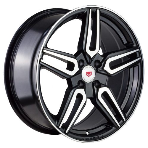 Llantas Aro 17X7.5 4X100 Et35 Vossen Star Black Silver (Set 4 Llantas)