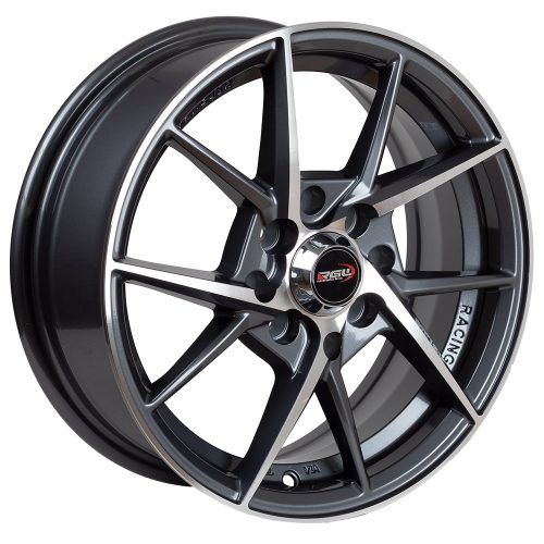 Llantas Aro 14X5.5 4X100 4X114.3 Et35  Rgw Grey Lip Polish  Yl5844 (Set De 4 Llantas)