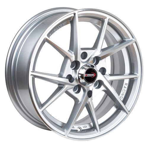 Llantas Aro 14X5.5 4X100 4X114.3 Et35 Rgw Silver Machine Face  Yl5844 (Set De 4 Llantas)