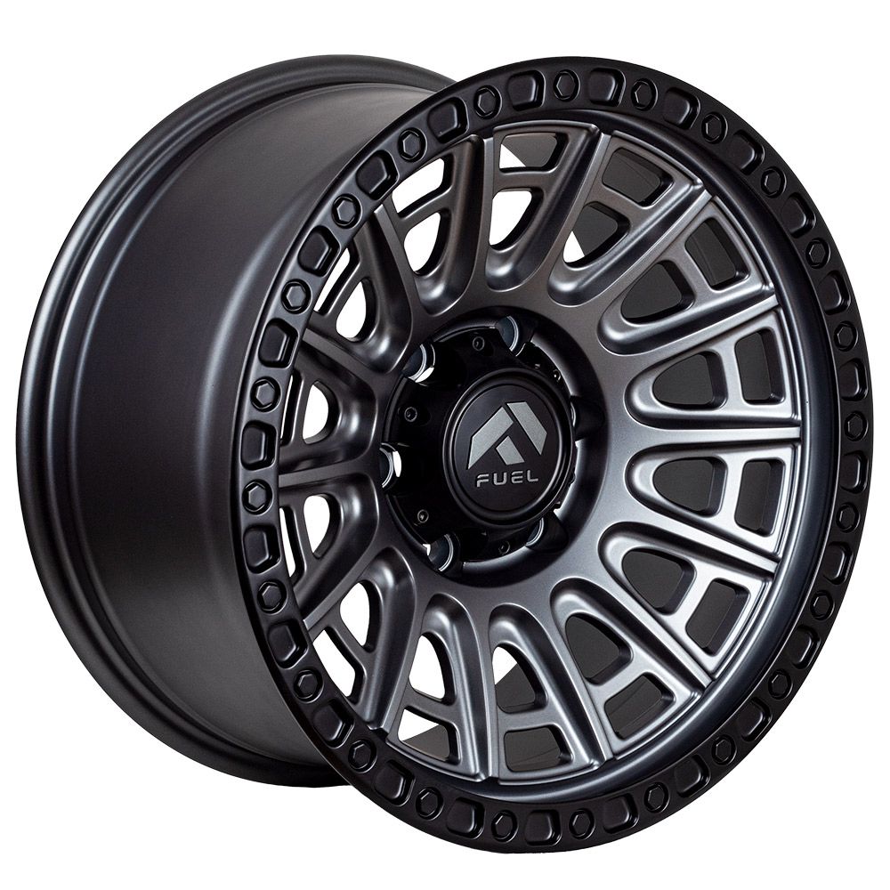 Fuel 17X9 6X139.7 Et0 Matt Gray+Black Lip Yl8857 (Set 4 Llantas ...