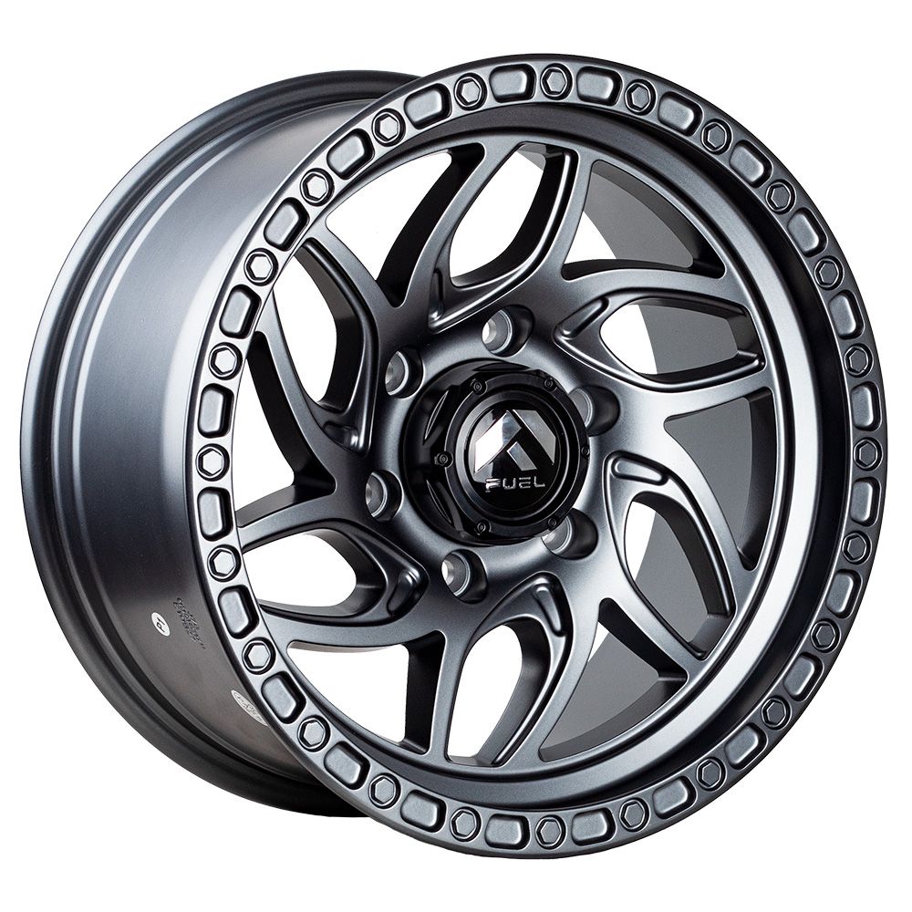 Llantas Aro 16X8 6X139.7 Et0 Fuel Matte Grey Jl8876 (Set 4 Llantas)