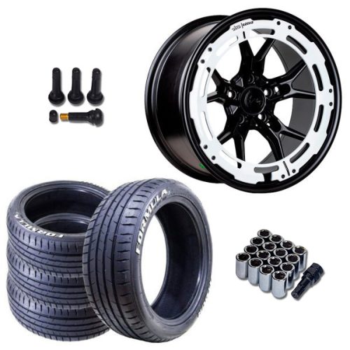 Pack aro 17 llantas 17X7 5X114.3 ENKEI +VITOUR 215/45R17 (White Letter) –  Venta Store