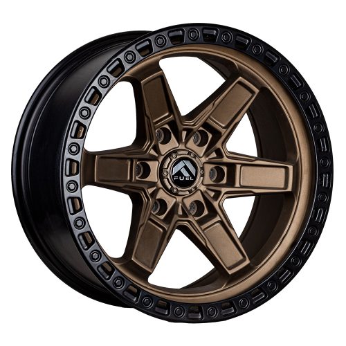 Llantas Aro 18X9 6X139.7 Et-12 Fuel Bronce 3293 (Set 4 Llantas)