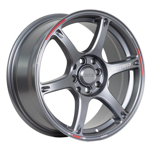 Llantas Aro 16X7 4X100 4X114.3 Et25 YL6225 Rays Grey Red L. (Set 4 Llantas)