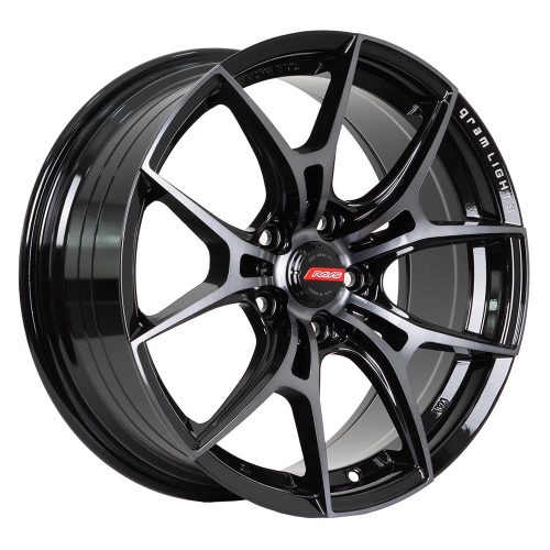 Llantas Aro 17X7.5 5X112 Et38 RGW040FF Rays Black Lacker (Set 4 Llantas)