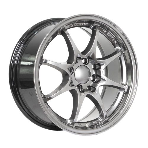 Llantas Aro 15X7 4×100 4×114.3 ET35 Raysport YL8890 Hyper Black (Set De 4 Llantas)