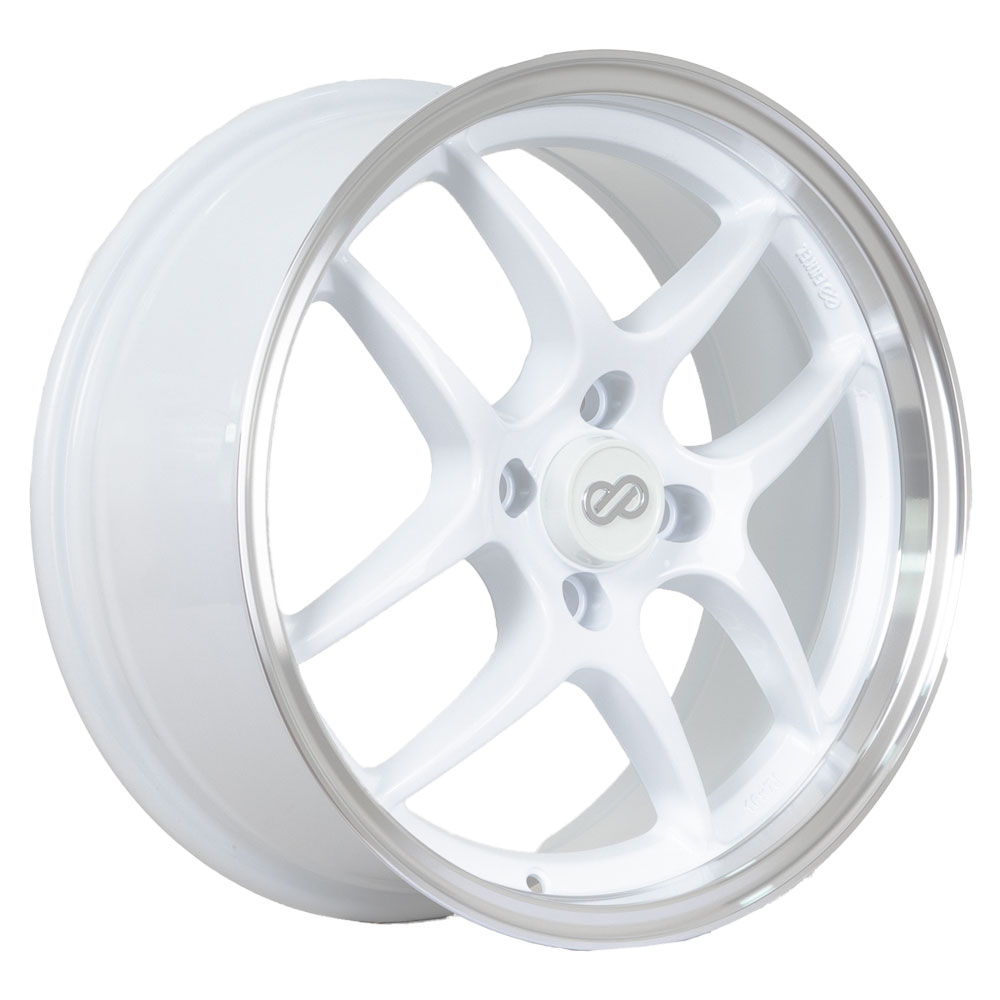 Llantas Aro 16X7 4X100 Et40 0218L Enkei White/Lip Polish (Set 4 Llantas ...