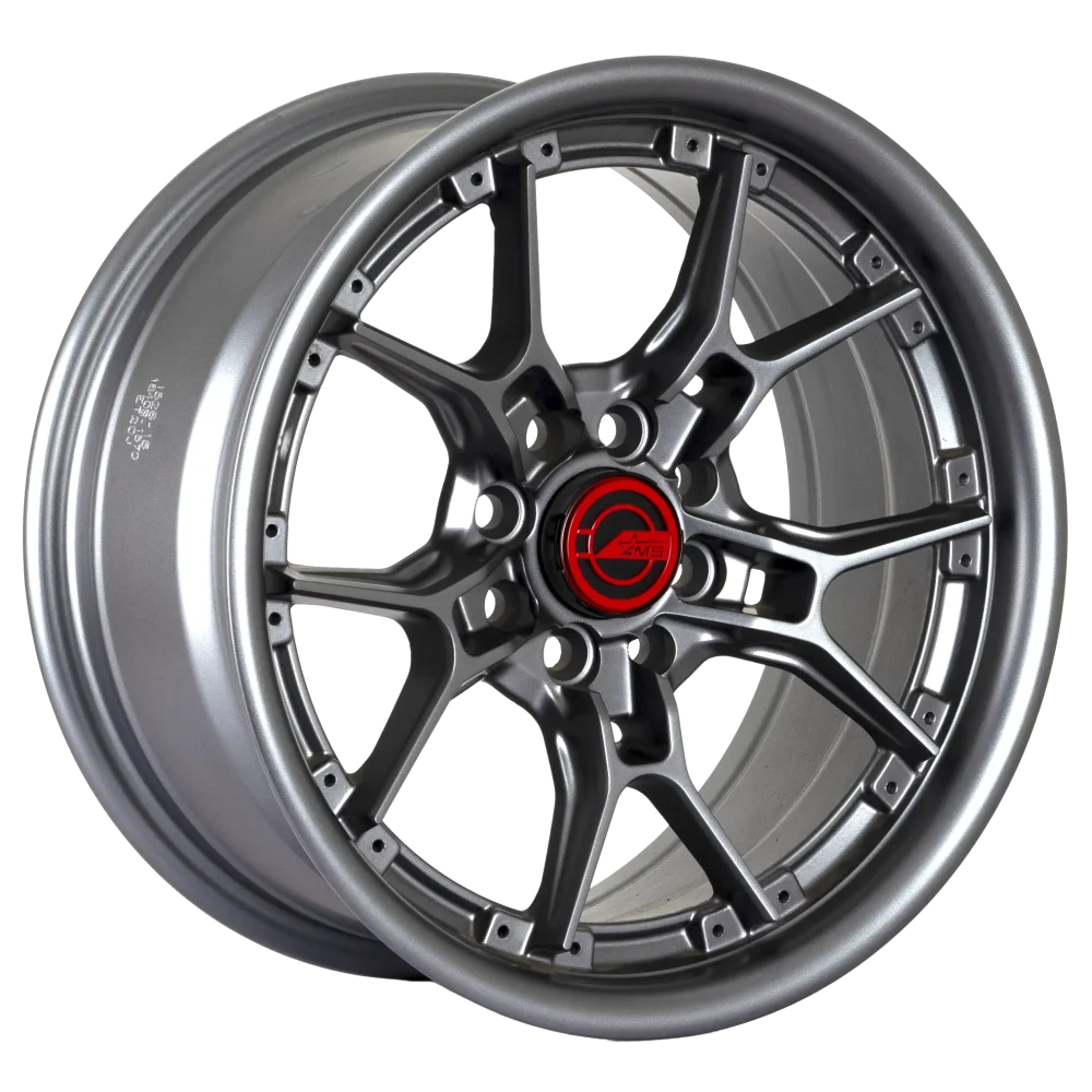 Llantas Aro 15x7 4x100 4x108 Et20 Ams QC1840B matte gun/carbon (Set 4 Llantas)
